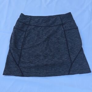 Athleta Gray Mini Skater Skirt for Athletic Wear